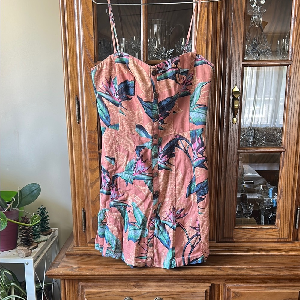 Kimchi Blue Tropical Print Mini Dress